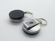 image 1 of Pack of 6 Round Retractable Key Reels with Key Ring