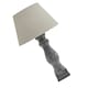 image 2 of Hill Interiors Amalfi Candlestick Linen Table Lamp (UK Plug) - Grey - One Size