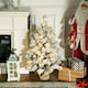 image 2 of HOMCOM 3ft Artificial Christmas Tree with LED Light, Concrete Base