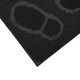 image 3 of JVL Footprint Rubber Scraper Doormat 40x60cm, Black