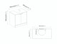 image 4 of Bathroom Sink Cabinet with Full Pedestal | White | 14 x 32 x 64 | 1