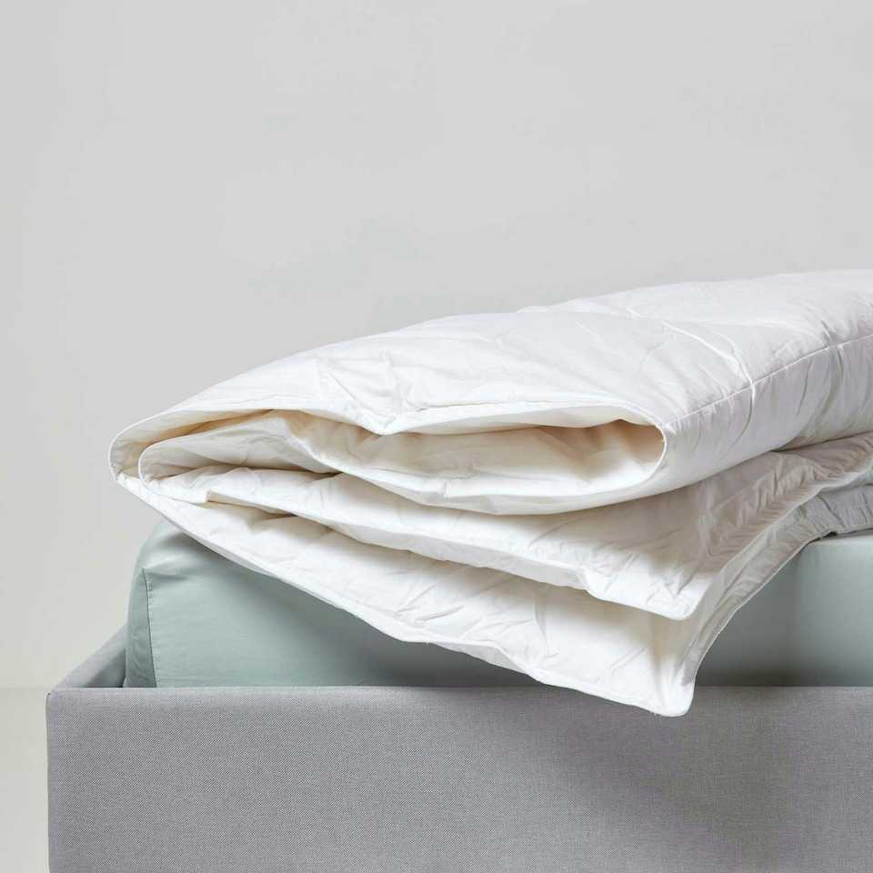 image 1 of Homescapes Duck Down 9 Tog Duvet, Single