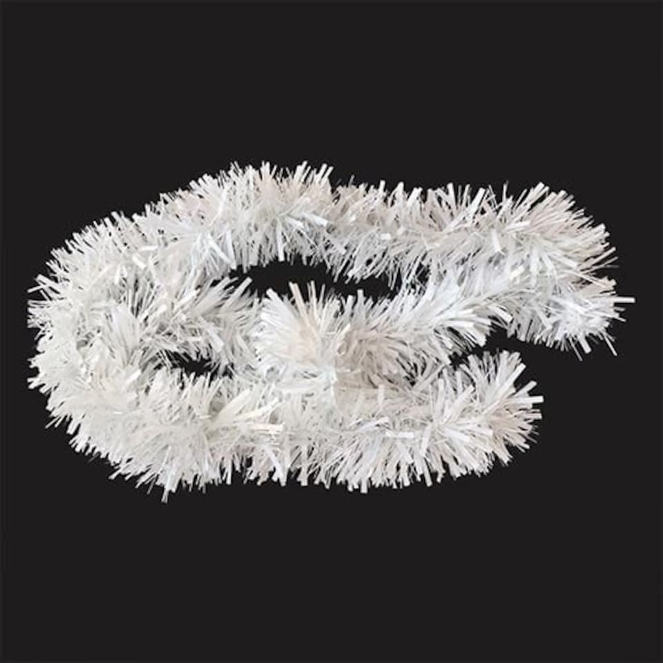 Iridescent White Deluxe Christmas Tinsel 1.8m