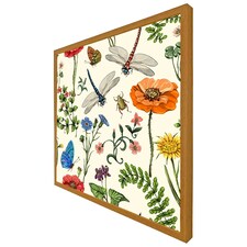 Flowers & insects (Picture Frame) Brown | Oak | XS