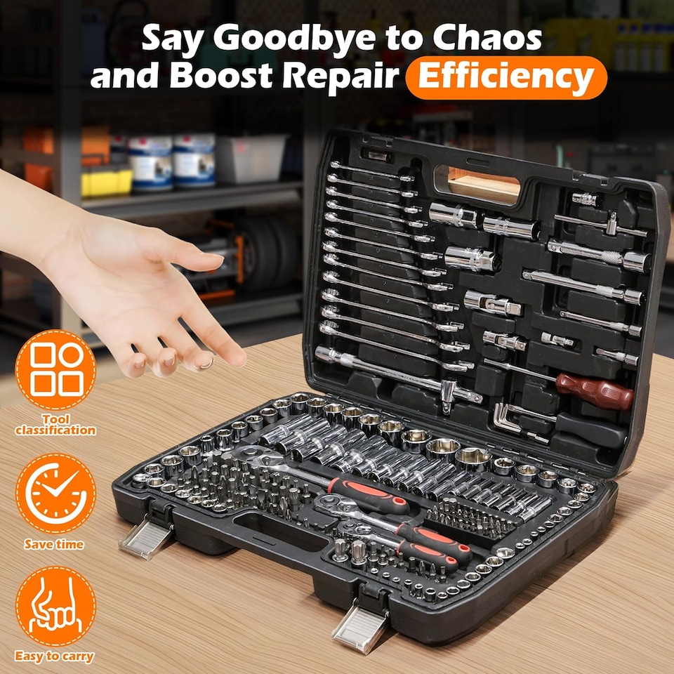 image 1 of Alivio 216 Piece Universal Tool Set with Ratchets, Wrenches & Bits