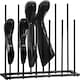 image 1 of House of Home 6 Pair Welly Walking Boot Stand Dryer Metal Shoe Rack Garden Shed Home Storage | Black