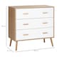 image 3 of HOMCOM Chest of Drawers with 3 Drawers Storage Organizer