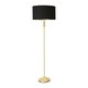 image 3 of ValueLights Maggie Gold Metal Candlestick Floor Lamp with Black and Metallic Gold Lamp Shade Black