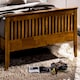 image 3 of 3ft Single Oak Colour Finish Shaker Wood Wooden Bed Frame Bedstead High Foot End