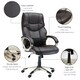 image 6 of HOMCOM Executive Office Chair Faux Leather Computer Desk Chair w/ Wheel Brown