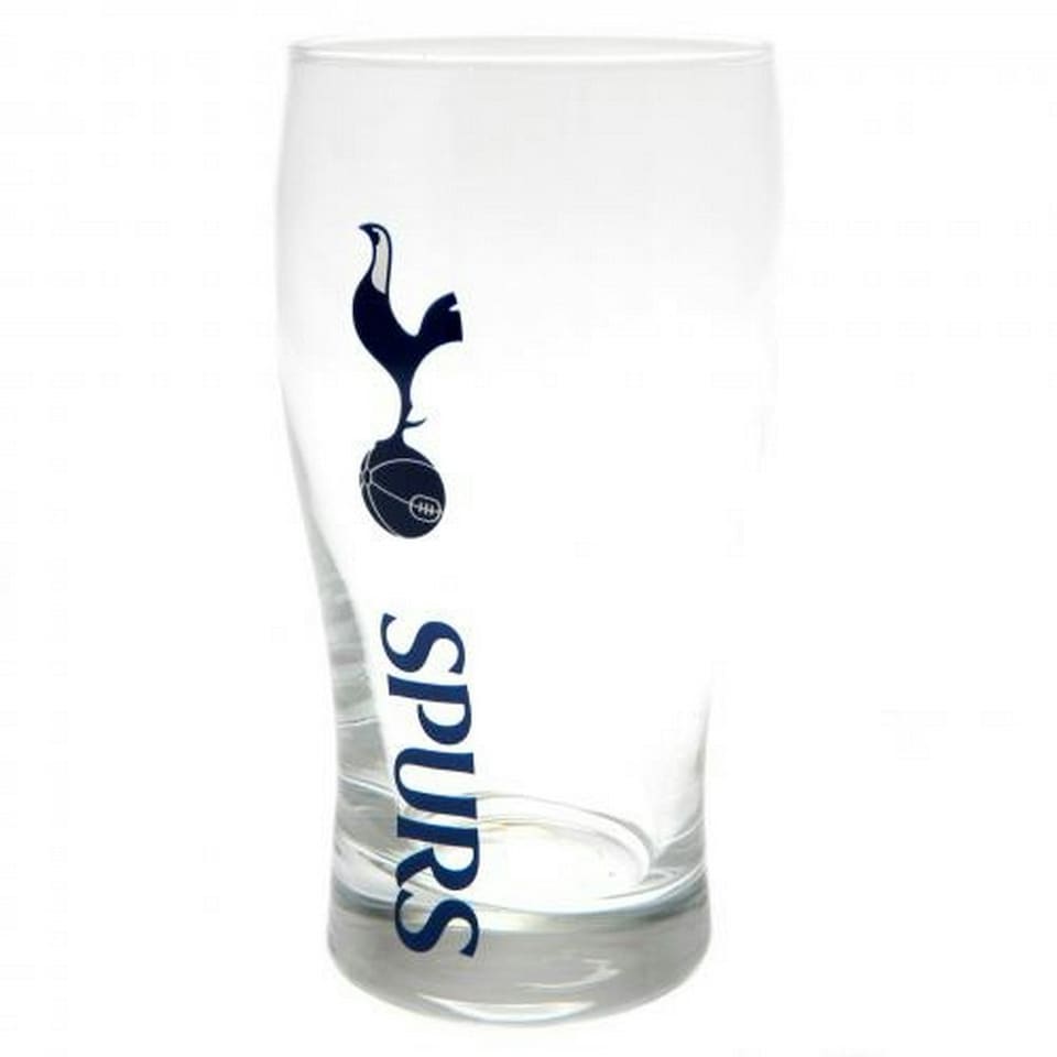 image 1 of Tottenham Hotspur FC Tulip Pint Glass - Clear - One Size
