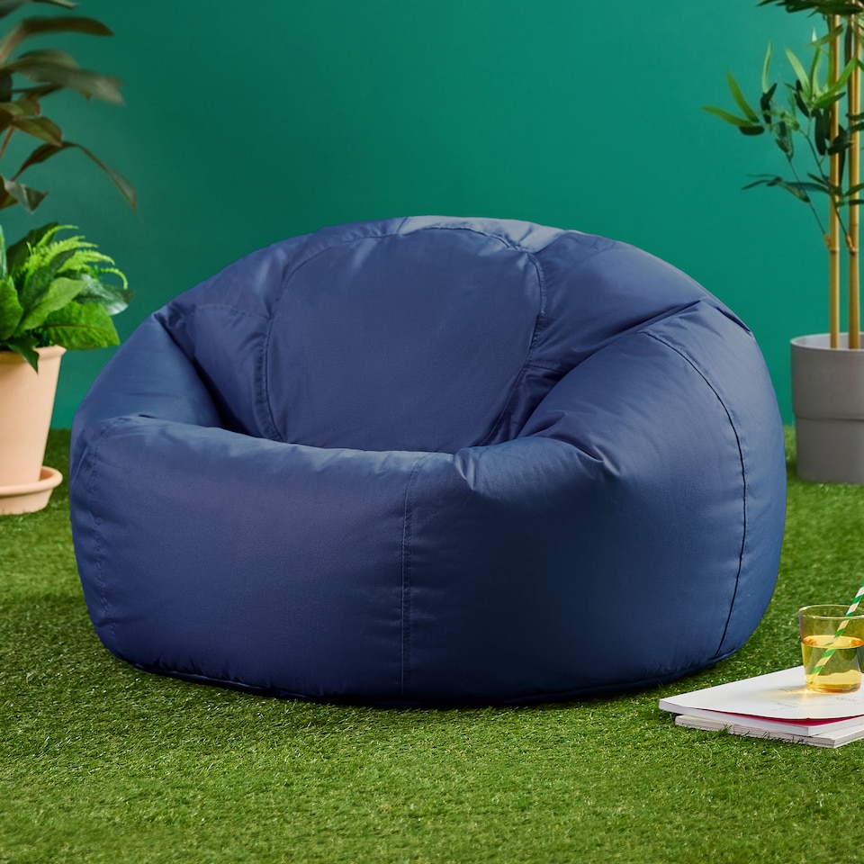 image 1 of Icon Kingston Adult Classic Indoor Outdoor Bean Bag, Navy