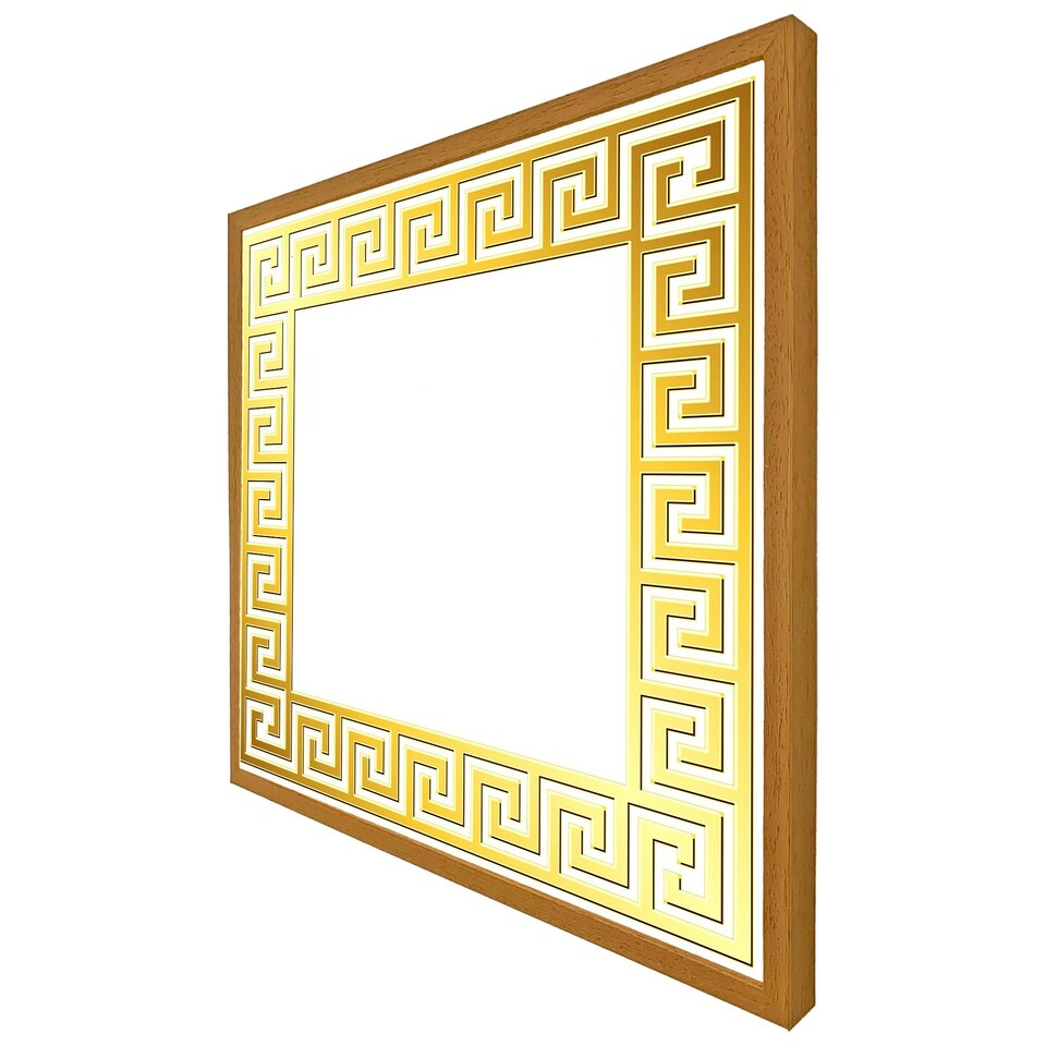 image 1 of Golden greek ornamental frame (Picture Frame) Brown | XL