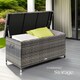 image 7 of Storage Box Kiruna - rattan garden furniture cushion storage 120 x 55 x 61.5 cm | Grey | grey | 121 x 56 x 60 cm | 1