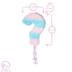 image 3 of Fax Potato 2pc Gender Reveal Pull String Pinata Set with Blindfold - Blue/Pink