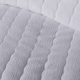 image 3 of Serene Crinkle Wave Duvet Cover Set White