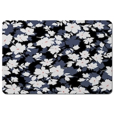 White, Black & Purple Flowers (Placemat)