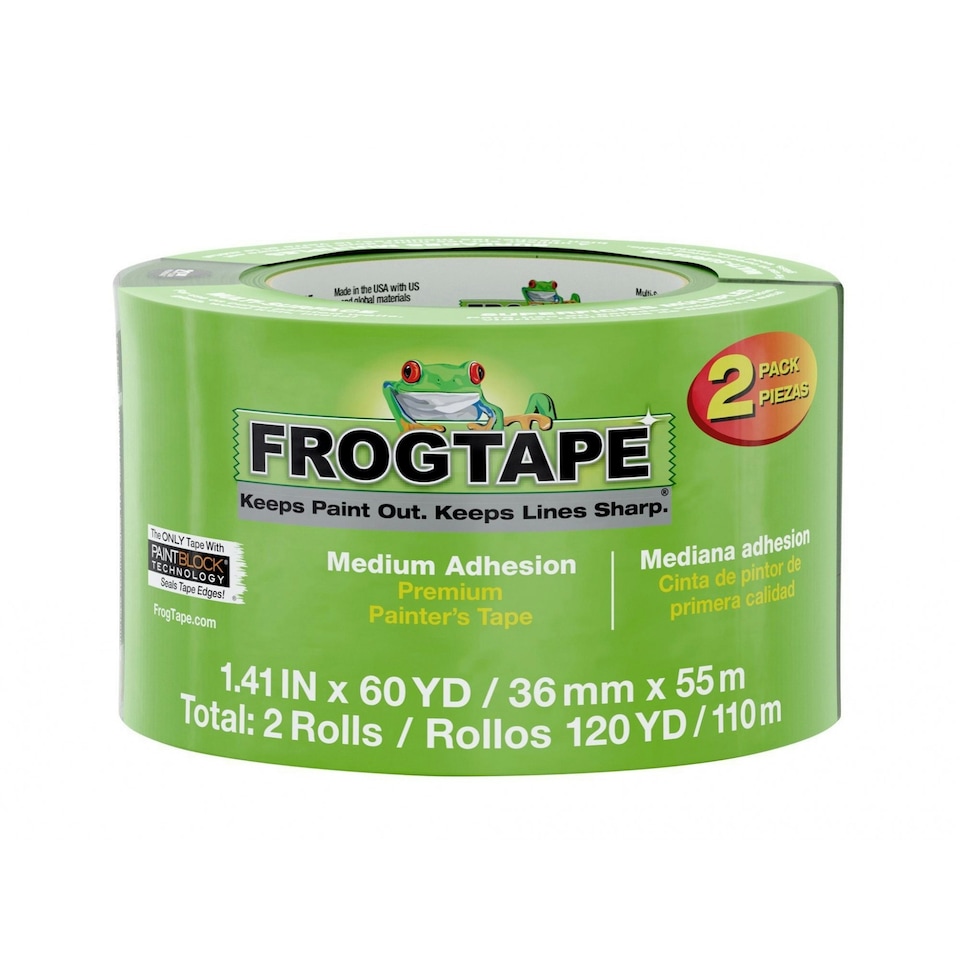 Shurtape Frogtape Multi-surface Masking Tape - Multi Colour - 36mm x 55m, Pack of 2
