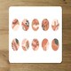 image 2 of hand drawn organic shapes, plant and textures in autumn style (Placemat & Coaster Set)