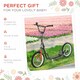 image 4 of HOMCOM 90-96cm Kids Kick Scooter w/ Adjustable Handlebar Inflatable Wheels Black