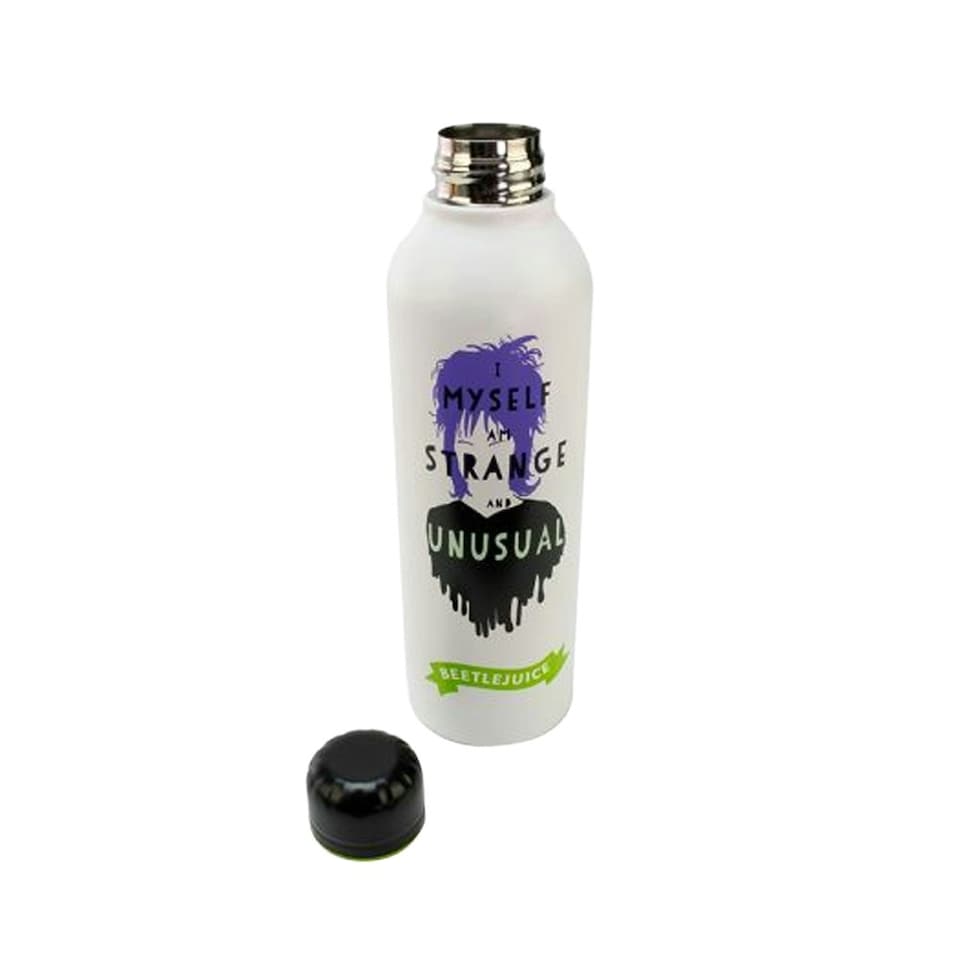 image 1 of Beetlejuice I Myself Am Strange And Unusual 700ml Water Bottle - Multicoloured - One Size