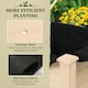 image 7 of Outsunny Garden Wooden Planter Flower Raised Bed Herb Grow Box Container