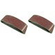 image 1 of Belt Power Finger File Sander Abrasive Sanding Belts 533mm x 75mm 80 Grit 10 PK
