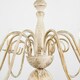 image 1 of ValueLights Traditional Style 8 Way White Distressed Ceiling Light Chandelier Fitting