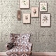 image 3 of The Chateau By Angel Strawbridge The Wild Flower Garden Wallpaper - Off White/Green/Pink - 10m x 53cm | White