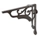 image 1 of Hammer & Tongs Ornate Iron Shelf Bracket - D200mm - Black
