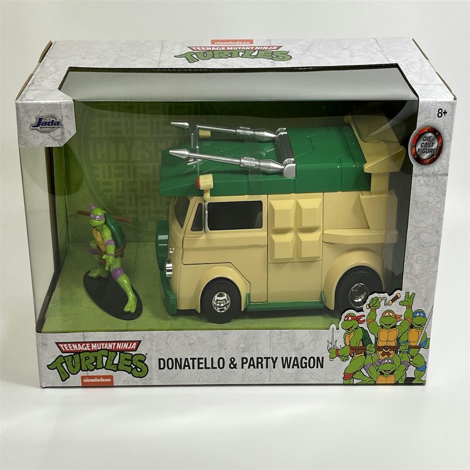 image 1 of Teenage Mutant Ninja Turtles Donatello Figure and Party Wagon 1:24 Jada 253285003