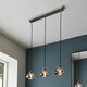 image 4 of Caspa Bar Pendant Ceiling Lamp, Bright Nickel Plate, Mirrored Glass