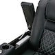image 6 of Broadway 2 Seater Cinema Electric Recliner Chair USB LED Base w Tray (Black w White stitching)