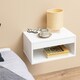 image 4 of Cholet Square Bedside Table with 1 Drawer in White