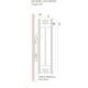 image 3 of 400mm (H) x 800mm (W) - White Horizontal Flat - Type 22 - Radiator (Madrid) - Double Convector - (0.4m x 0.8m) - Depth 105mm