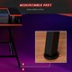 image 4 of HOMCOM L-Shape Gaming Corner Desk Computer Table with Monitor Shelf
