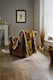 image 1 of Winter Leaves Throw – Sherpa Blanket Patterned with Autumn Leaves & Acorns 130x170cm | Multi | Rust | 1