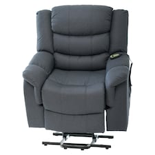 Colfax Electric Riser Recliner with Massage and Heat - Dark Grey