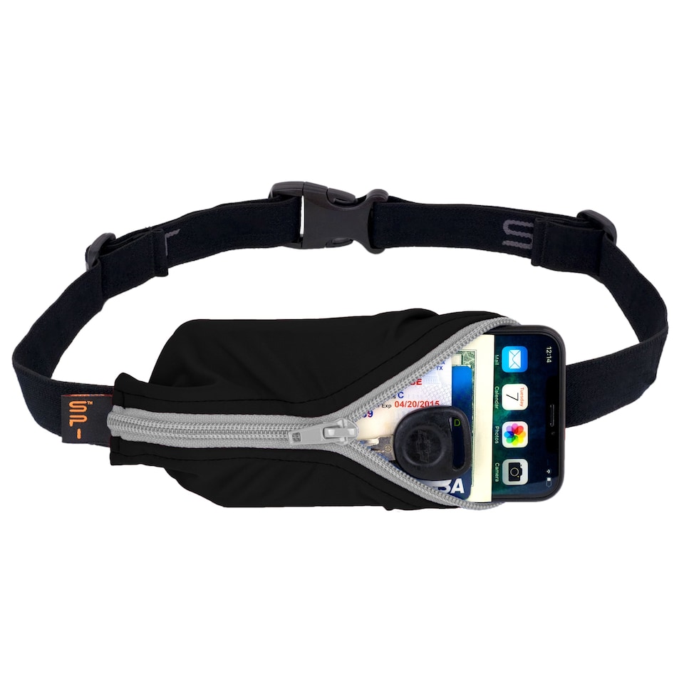 image 1 of SPIbelt Original Black with Titanium Zip