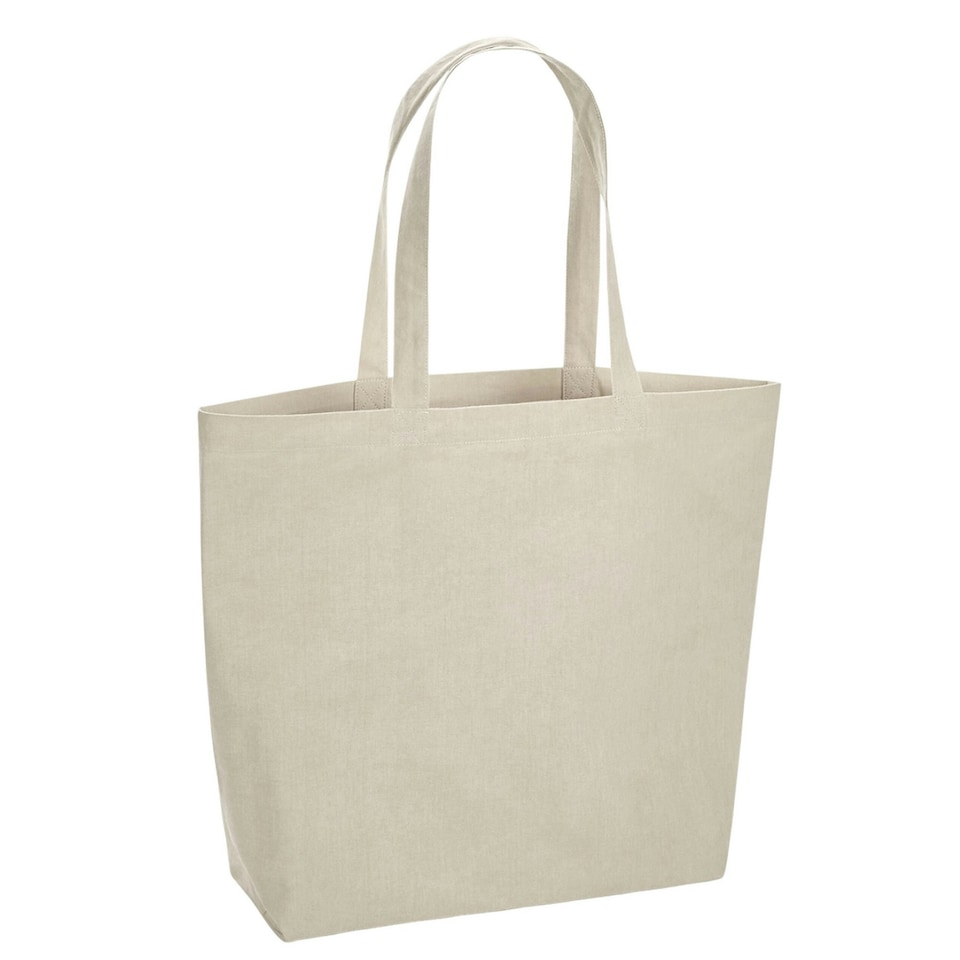 Westford Mill Maxi Organic Natural Dyed Tote Bag - Myrobalan Stone - One Size Cream