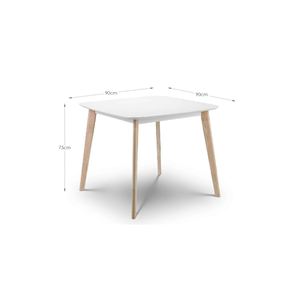 image 1 of Casa Square Dining Table White/Oak