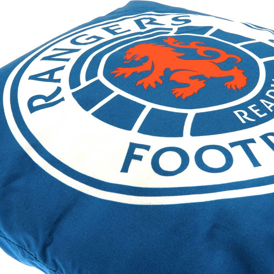 image 1 of Rangers FC Filled Cushion - Royal Blue/White/Red - One Size