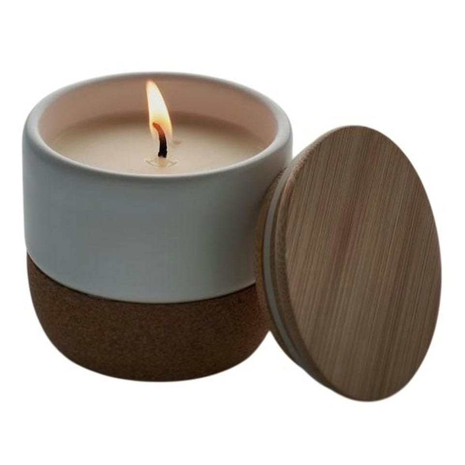 image 1 of MidOcean Menkaure Plant-Based Scented Candle - White/Beige - One Size White | One Size