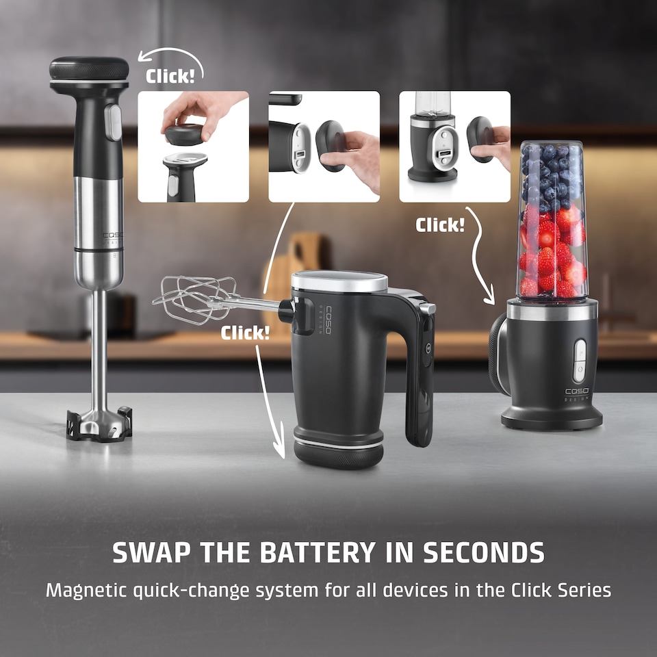 image 1 of Caso Design Click & Mash Cordless Hand Blender