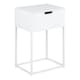 image 1 of Mitra 1 Drawer Bedside Table in White