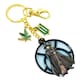 image 1 of Wicked Window Elphaba Keyring - Black/Gold - One Size