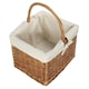 image 1 of Deluxe Butchers Basket With Rose Lining Shopping Basket | Multi | Garden Rose