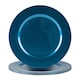 image 1 of Argon Tableware Metallic Charger Plates - 33cm - Blue - Pack of 6 | Blue | Blue