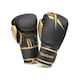 image 1 of Reebok Boxing Gloves - Black/Gold Leather, 12oz (Tetra Impact System) | Black | GOLD | 12oz