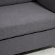 image 8 of HOMCOM 2 Seater Sofa, Compact Loveseat, Linen Upholstered Couch with Wood Legs and Armrest, Small Sofa for Living Room and Home Office Dark Grey